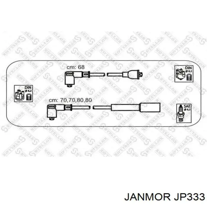 JP333 Janmor juego de cables de encendido