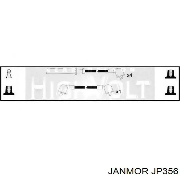 JP356 Janmor cables de bujías