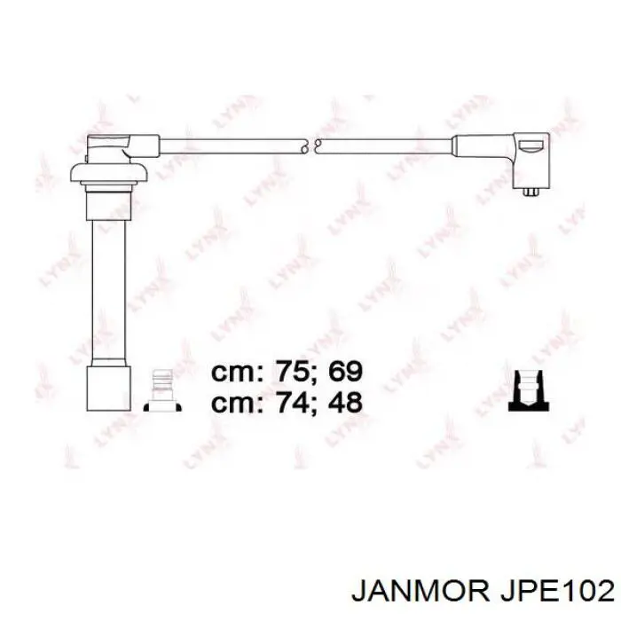 JPE102 Janmor juego de cables de encendido