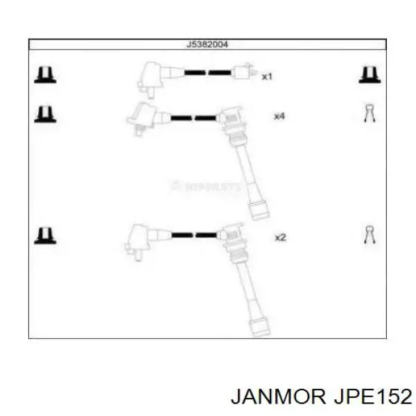 JPE152 Janmor juego de cables de encendido