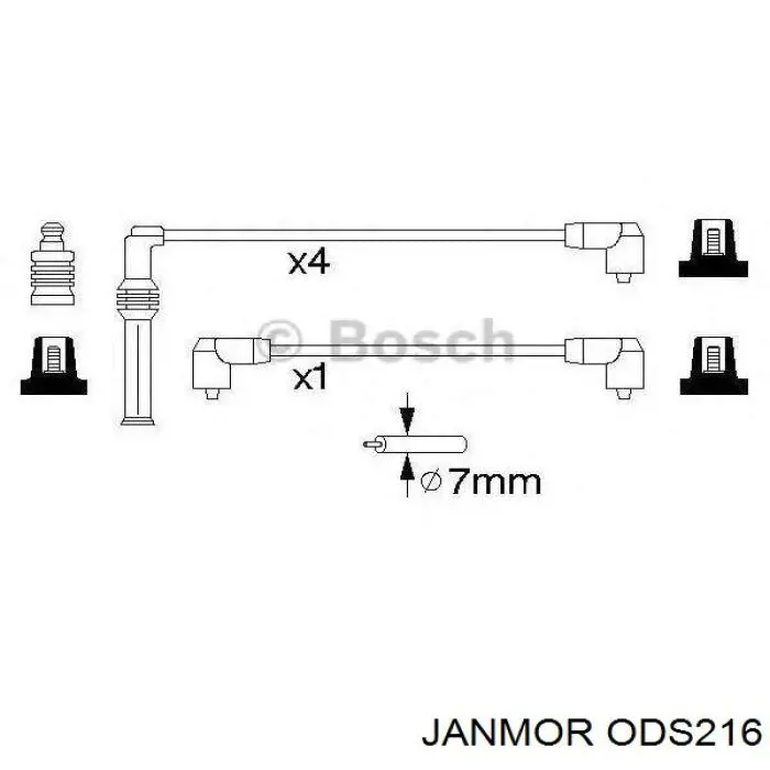 ODS216 Janmor cables de bujías