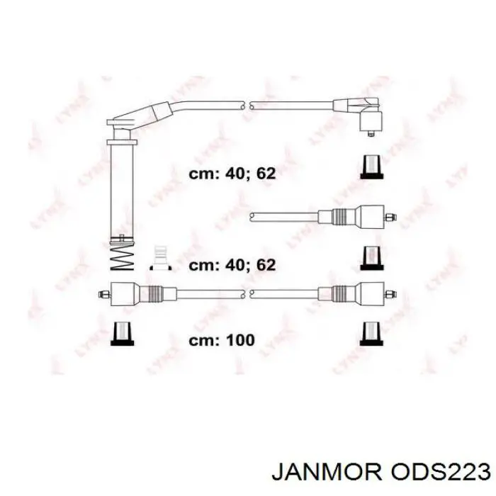 ODS223 Janmor cables de bujías