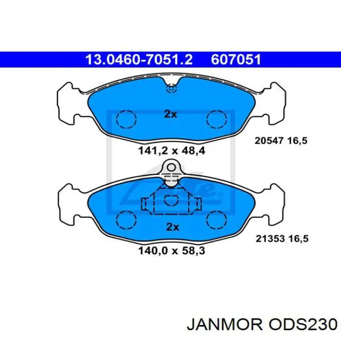 ODS230 Janmor juego de cables de encendido