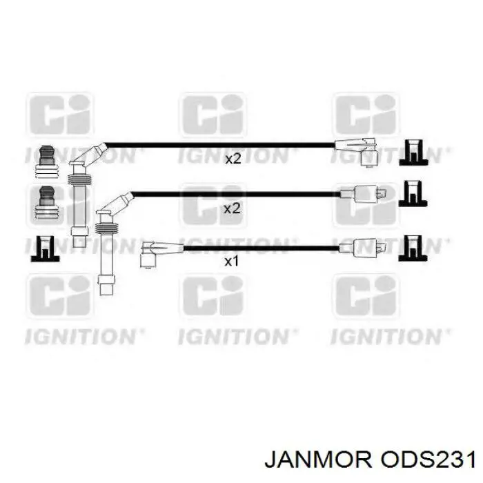 ODS231 Janmor cables de bujías