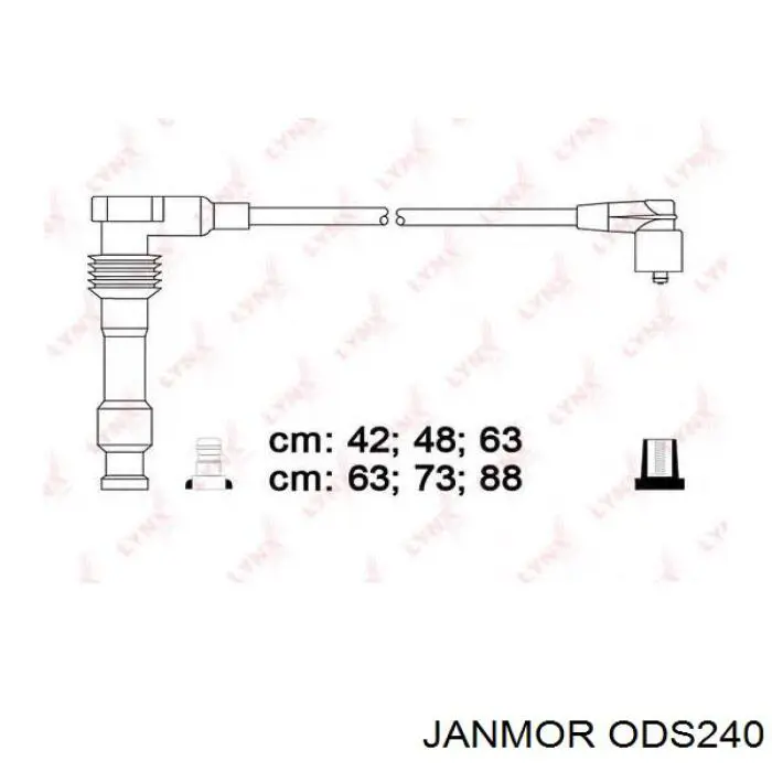 ODS240 Janmor juego de cables de encendido