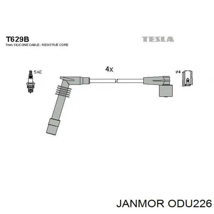 Comprar ODU226 Janmor Cable de bujía