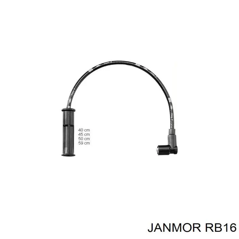 RB16 Janmor juego de cables de encendido