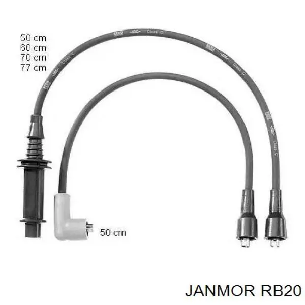 RB20 Janmor juego de cables de encendido