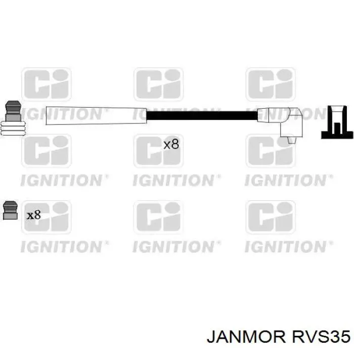 RVS35 Janmor Cables de alta tensión, juego