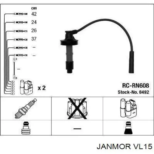 VL15 Janmor juego de cables de encendido