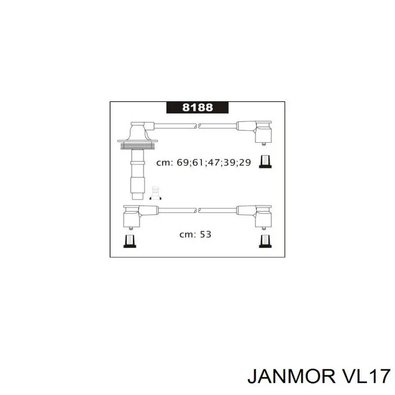 VL17 Janmor juego de cables de encendido