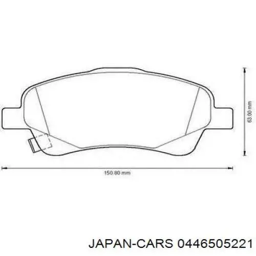 Pastillas de freno delanteras Toyota Corolla R10