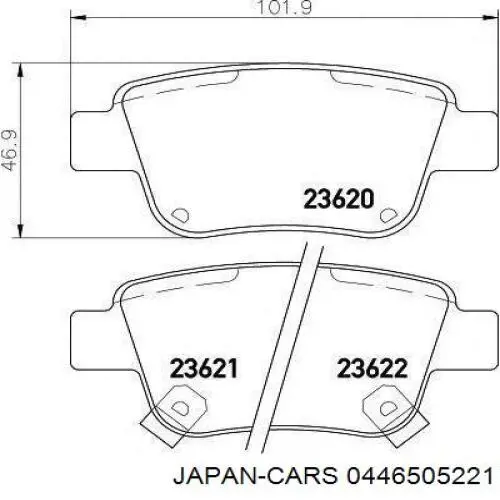 Pastillas de freno delanteras Toyota Corolla R10