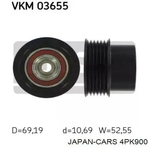 Correa trapezoidal Subaru Forester 1 S10, SF