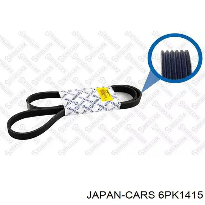 6PK1415 Japan Cars correa trapezoidal