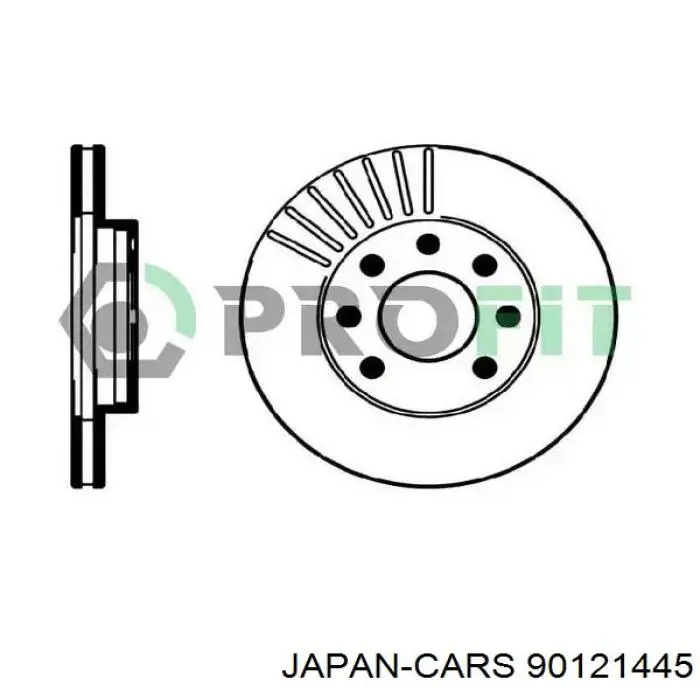 Freno de disco delantero Opel Astra 51, 52, F35, M35