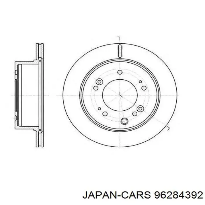 Freno de disco delantero Chevrolet Spark (Matiz) M200, M250