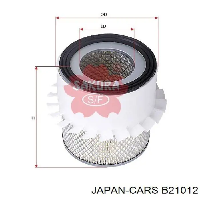 b21012 Japan Cars filtro de aire