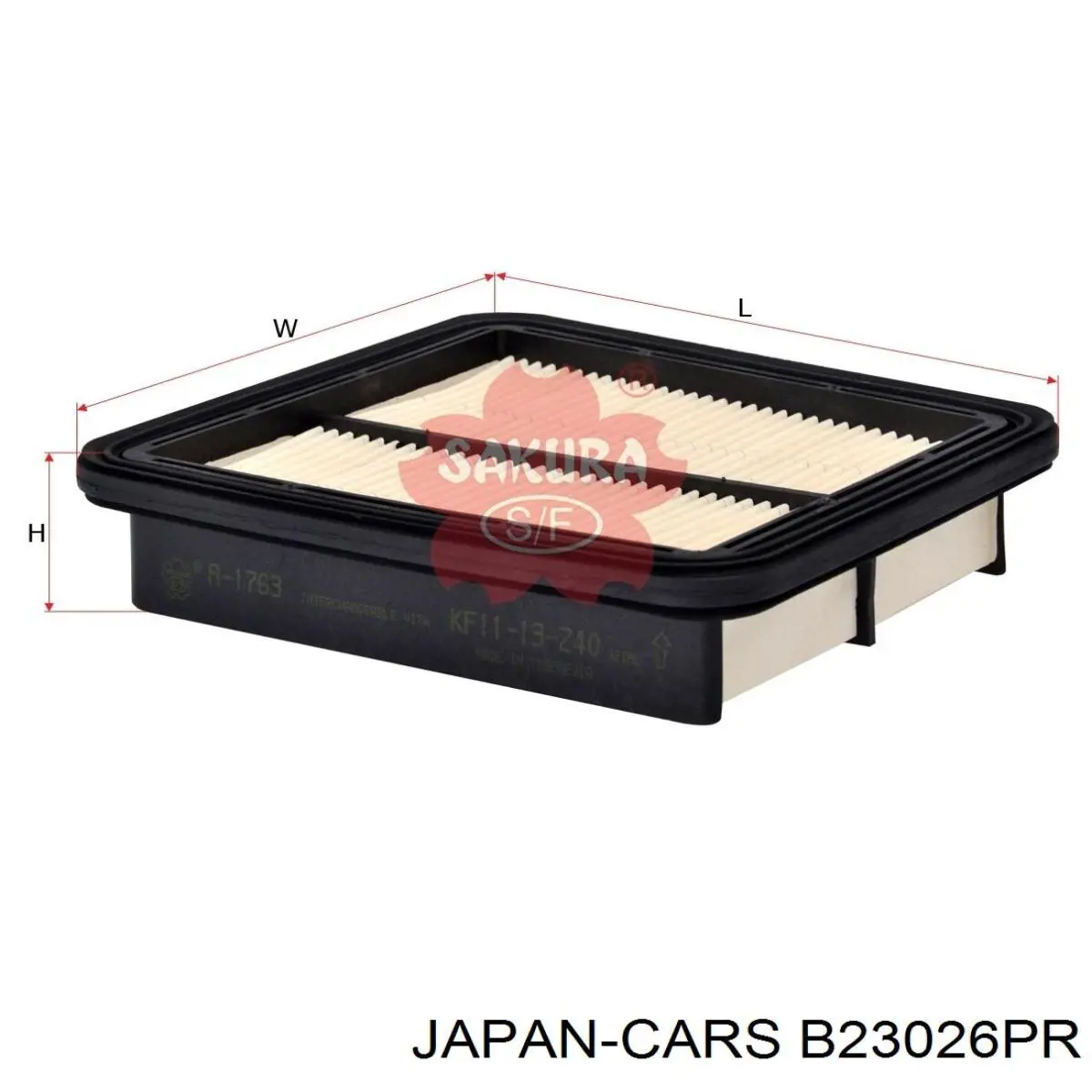 B23026PR Japan Cars filtro de aire