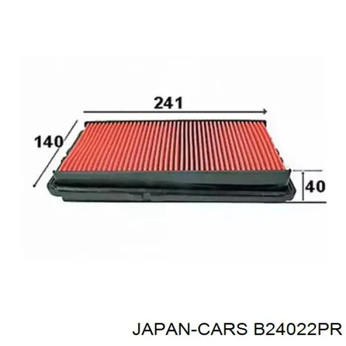 B24022PR Japan Cars filtro de aire