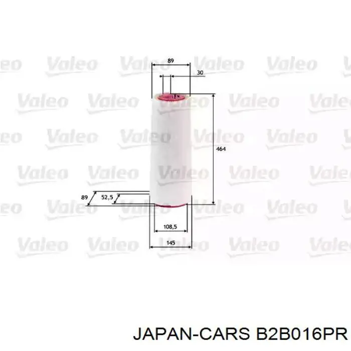 B2B016PR Japan Cars filtro de aire