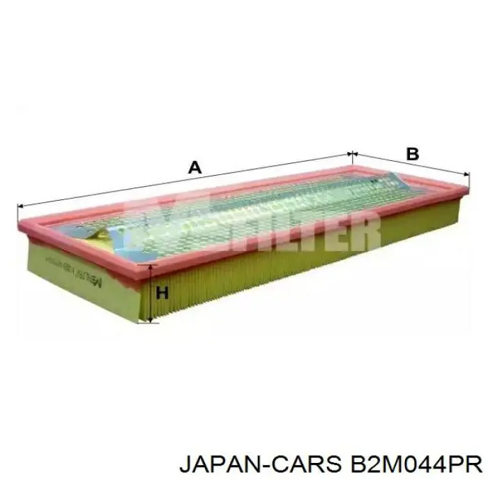 B2M044PR Japan Cars filtro de aire