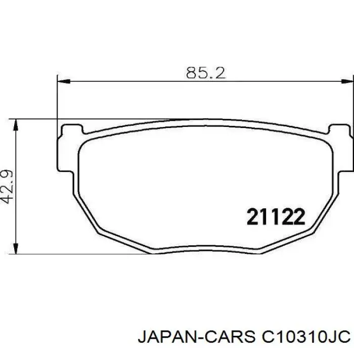 C10310JC Japan Cars pastillas de freno delanteras