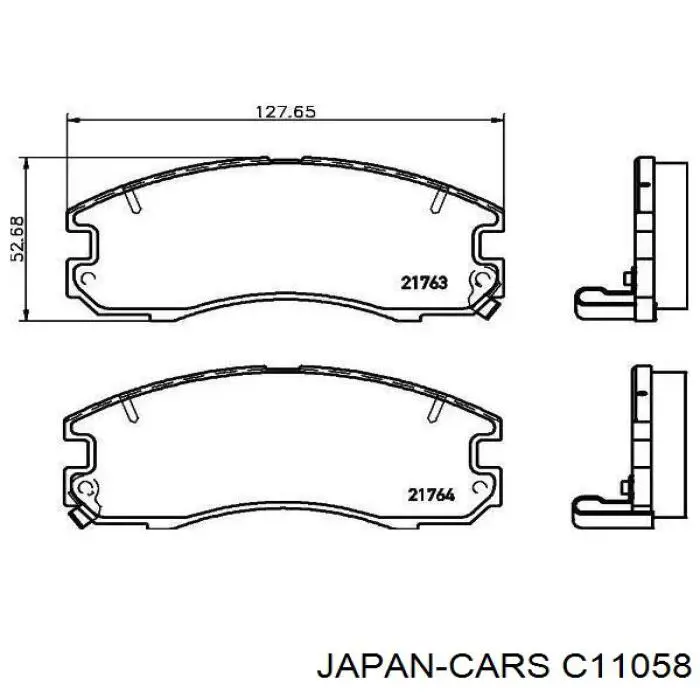 C11058 Japan Cars pastillas de freno delanteras