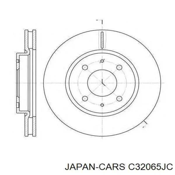 C32065JC Japan Cars freno de disco delantero