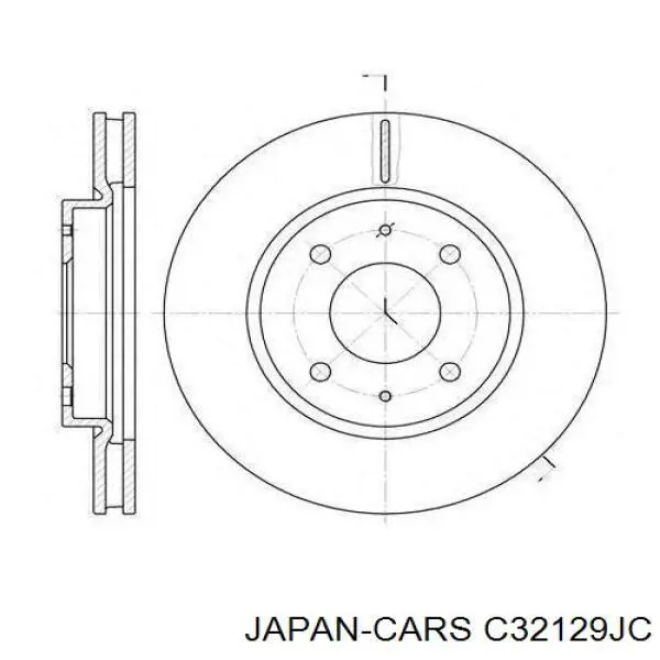 C32129JC Japan Cars freno de disco delantero