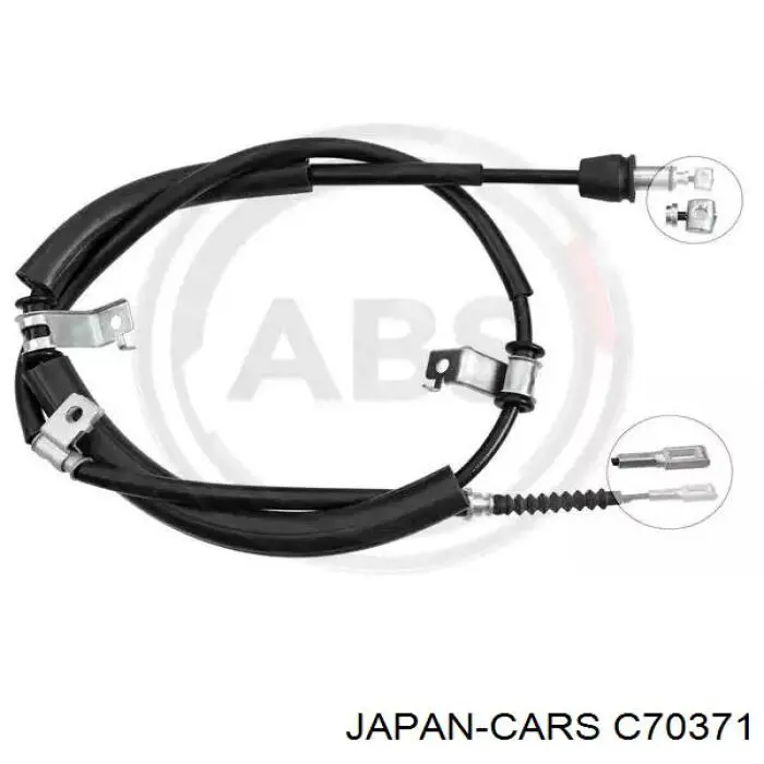 C70371 Japan Cars cable de freno de mano trasero izquierdo