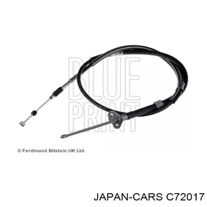 C72017 Japan Cars cable de freno de mano trasero derecho