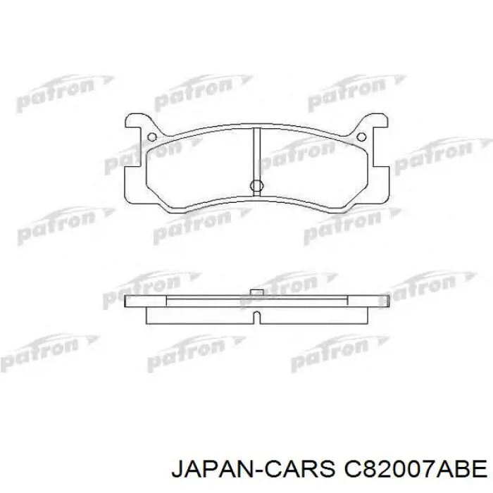 C82007ABE Japan Cars latiguillo de freno delantero