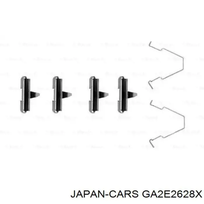GA2E2628X Mazda soporte, pinza de freno trasera