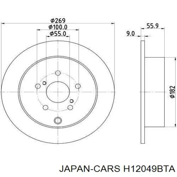Cojinete de rueda delantero Toyota Corolla E12