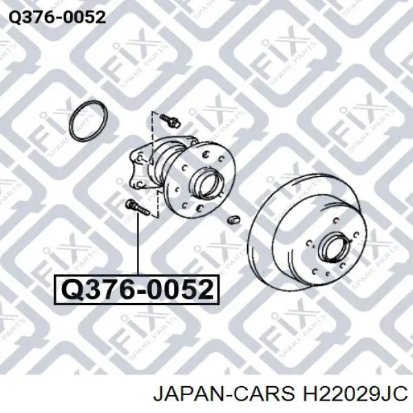 H22029JC Japan Cars cojinete de rueda trasero