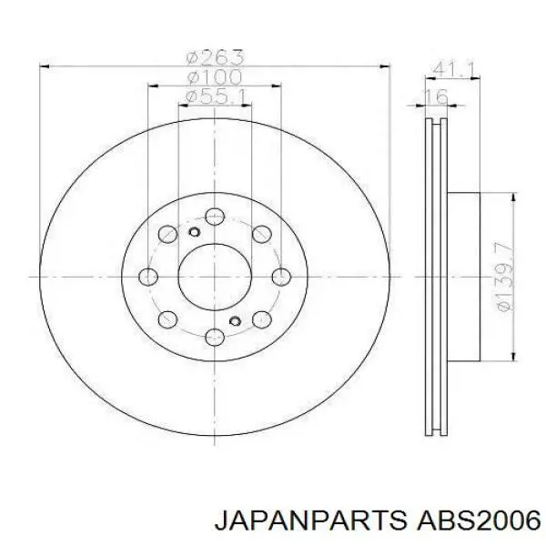 Comprar ABS2006 Japan Parts Sensor ABS delantero derecho