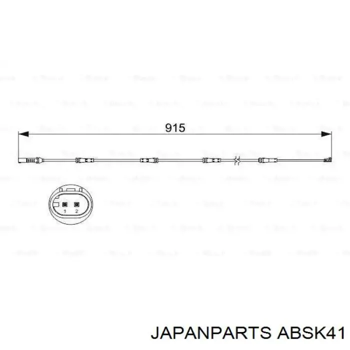 ABSK41 Japan Parts Sensor de freno, delantero derecho