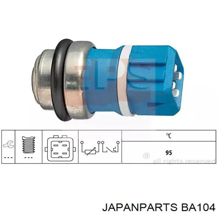 BA104 Japan Parts sensor de temperatura del refrigerante