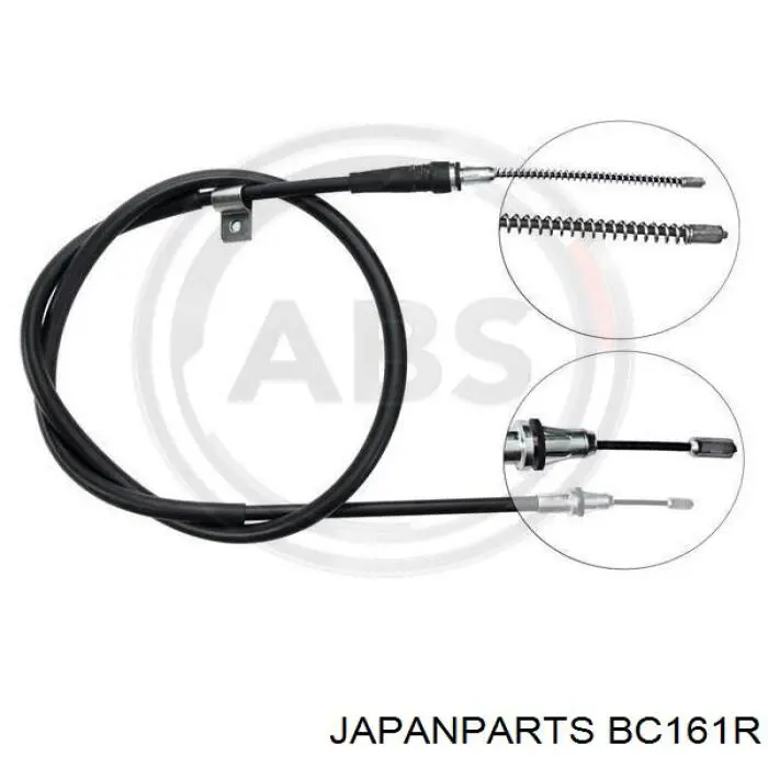 BC-161R Japan Parts cable de freno de mano trasero derecho