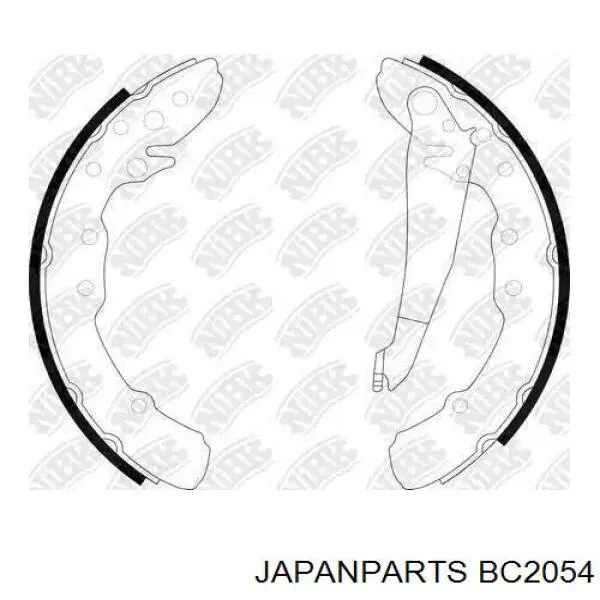 Cable intermedio de freno de mano Japan Parts BC2054