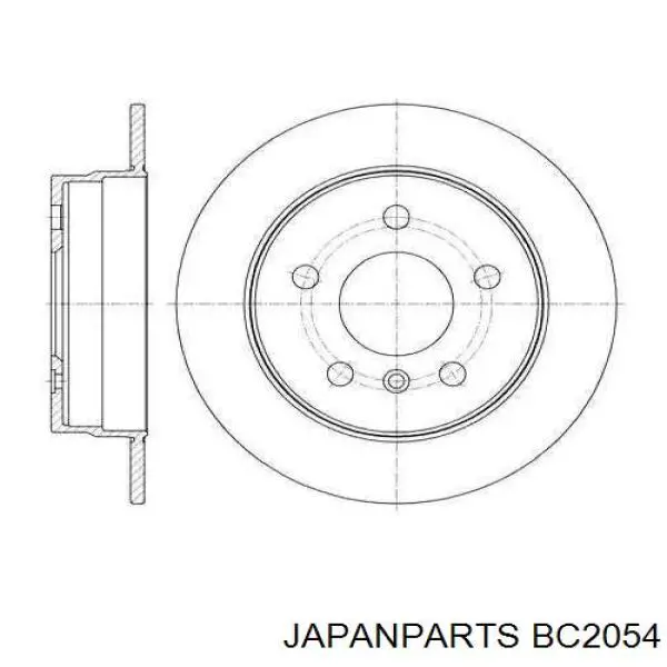 BC2054 Japan Parts Cable intermedio de freno de mano