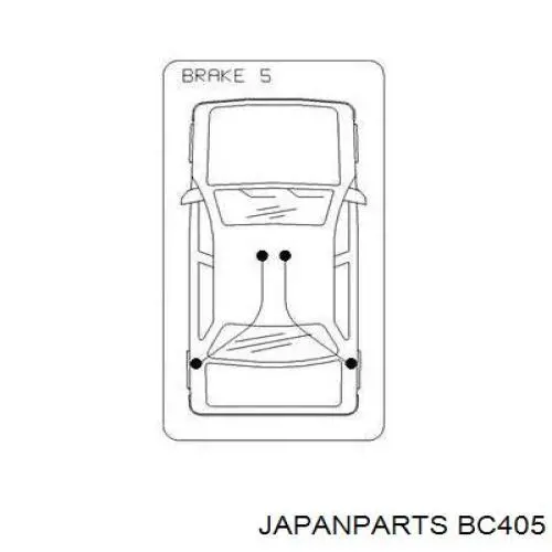 Comprar BC405 Japan Parts Cable de freno de mano trasero izquierdo