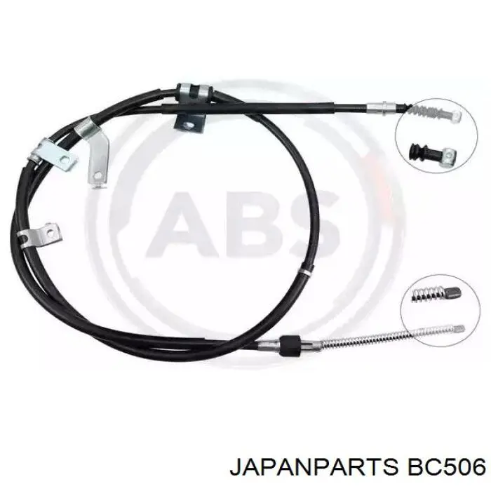 BC-506 Japan Parts cable de freno de mano trasero izquierdo