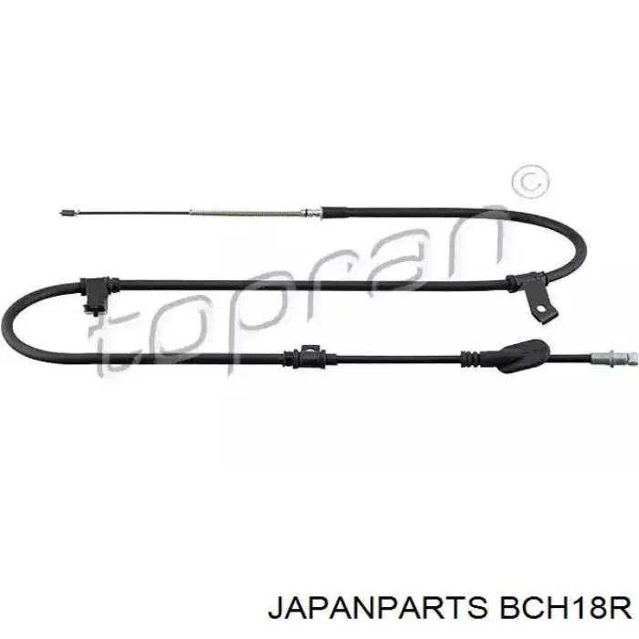 BC-H18R Japan Parts cable de freno de mano trasero derecho