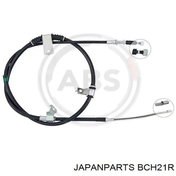 BC-H21R Japan Parts cable de freno de mano trasero derecho