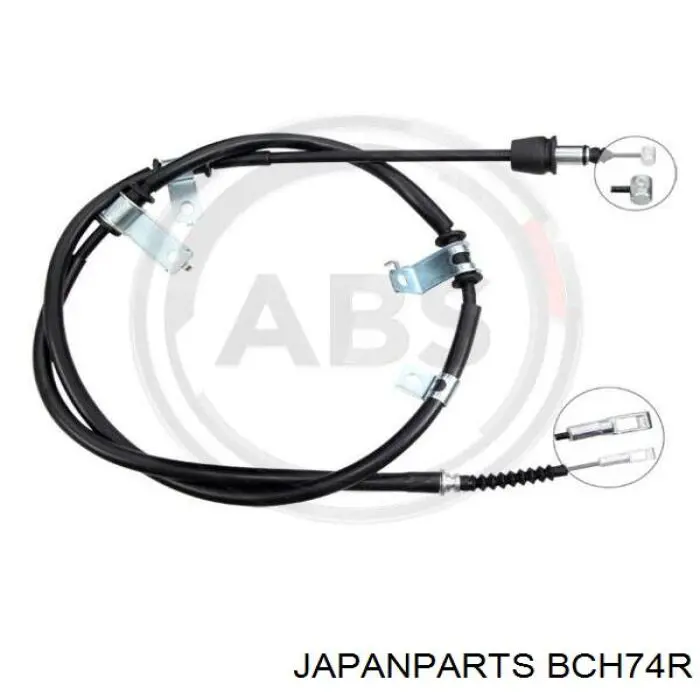 BCH74R Japan Parts cable de freno de mano trasero derecho