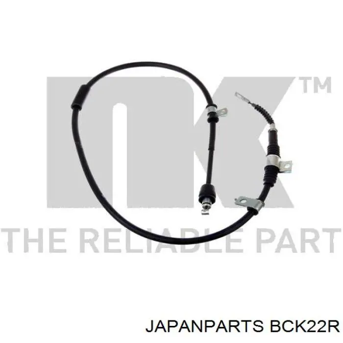 BC-K22R Japan Parts cable de freno de mano trasero derecho