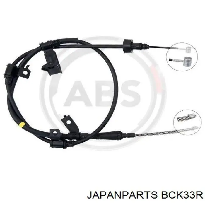 BC-K33R Japan Parts cable de freno de mano trasero derecho