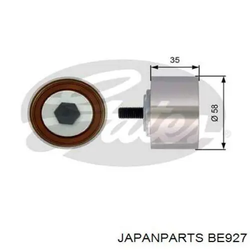 BE927 Japan Parts rodillo intermedio de correa dentada